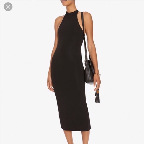 Nadia Tarr Dresses & Skirts - NADIA TARR Mock Neck Halter Dress w/ back slit